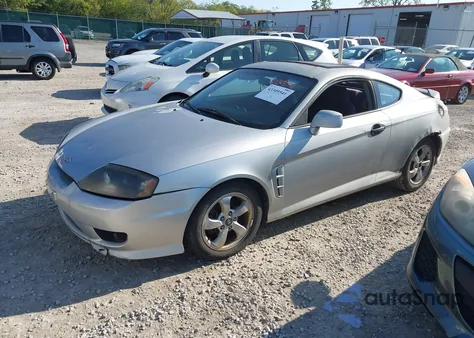 2006 Hyundai Tiburon Gs from USA, damaged, VIN KMHHM65D66U222450